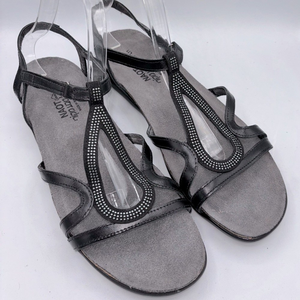 Naot Tamara Gladiator Cork Leather Suede Flat Sandals